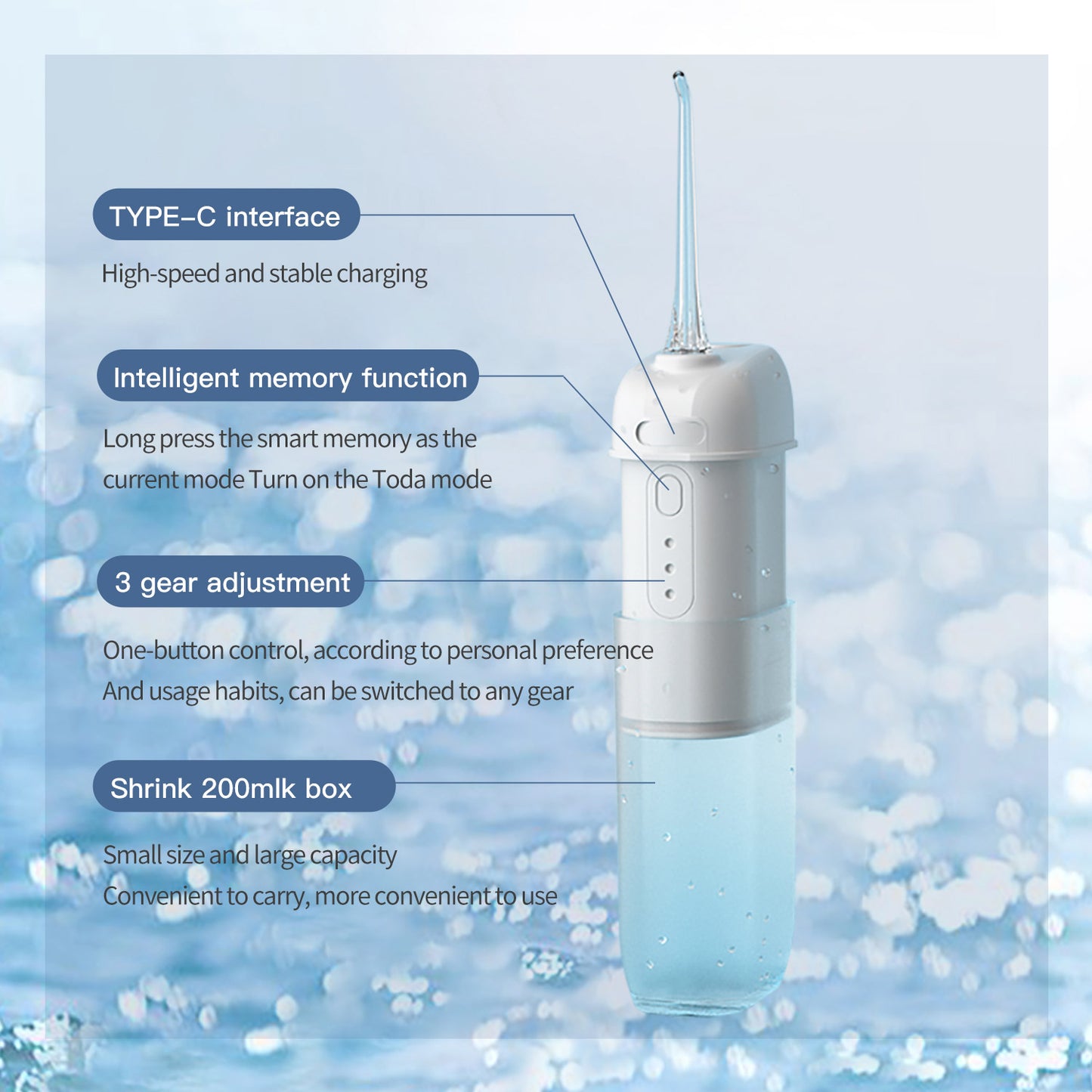 Household Portable Electric Oral Irrigator